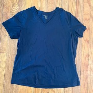 Lands’ End Navy V-Neck T-Shirt